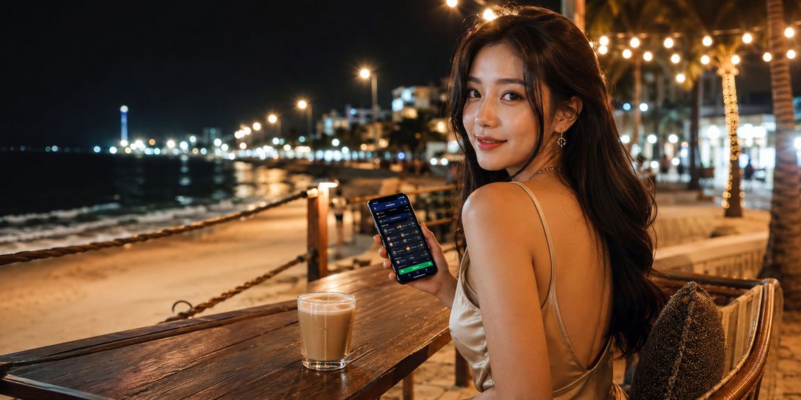 Pengguna Kuantan mengakses platform E-Sukan syukur668 melalui telefon bimbit
